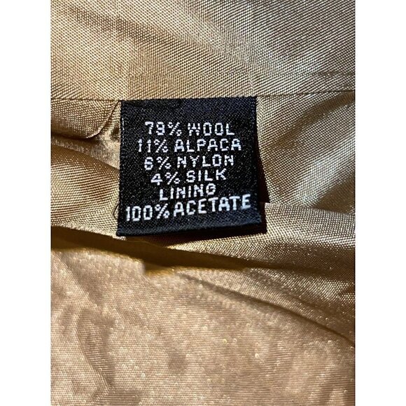 Linda Allard Ellen Tracy Women's Tweed One Button Blazer Wool Blend S 12 Petite - Picture 7 of 7